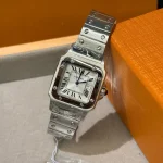 Imported quartz movement with a Cartier-inspired folding clasp. Delicate, petite, and effortlessly versatile-box - Image 3