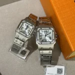 Imported quartz movement with a Cartier-inspired folding clasp. Delicate, petite, and effortlessly versatile-box - Image 7