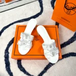 New Summer Embroidered Flat Slippers-4 cm heel-box - Image 10