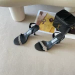 Rhinestone high heel sandals-box - Image 4