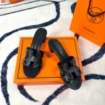 New Summer Embroidered Flat Slippers-4 cm heel-box - Image 12