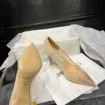 Mesh Rhinestone Pointed Toe Shoes-box - Image 9