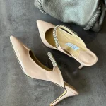 Classic Nude Pointed Toe High Heel Pumps for Women - Elegant Office & Party Shoes - Image 2