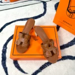 New Summer Embroidered Flat Slippers-4 cm heel-box - Image 9