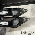 Mesh Rhinestone Pointed Toe Shoes-box - Image 6