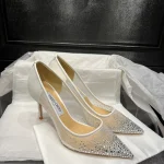 Mesh Rhinestone Pointed Toe Shoes-box - Image 4