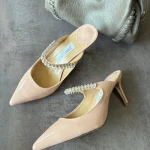 Classic Nude Pointed Toe High Heel Pumps for Women - Elegant Office & Party Shoes - Image 6