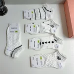 Bamboo cotton blend, lightweight, soft, and breathable. Perfect for all seasons-5 Pairs/Box - Image 3