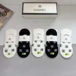 Bamboo cotton breathable no-show socks-5 Pairs/Box - Image 5