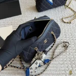 Dark indigo denim with tan stitching-box - Image 5