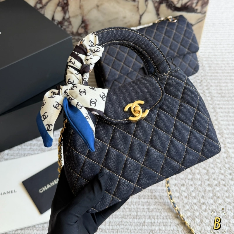 13424773421766800 Denim Kelly handbag-box - Image 1