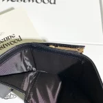 Black and gold patent leather embossed wallet-box - Image 6