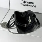 Black mini bag with large check pattern-box - Image 6