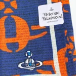Blue and yellow Saturn all-over print scarf-no box - Image 3