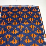 Blue and yellow Saturn all-over print scarf-no box - Image 6