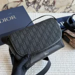 Printed fabric with black leather trim-box - Image 5