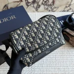 Printed fabric with black leather trim-box - Image 4