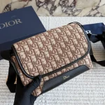 Printed fabric with black leather trim-box - Image 3