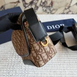 Printed fabric with black leather trim-box - Image 9