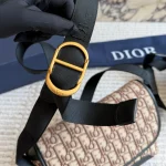 Printed fabric with black leather trim-box - Image 7