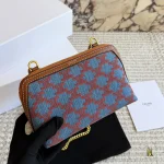 Blue and Red Arc de Triomphe Denim Mini Bag-box - Image 3