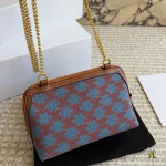 Blue and Red Arc de Triomphe Denim Mini Bag-box - Image 4