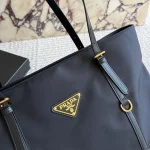 Black and Gold Nylon Tote Bag-no box - Image 3
