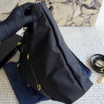 Black and Gold Nylon Tote Bag-no box - Image 10
