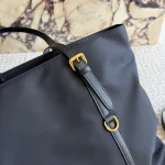 Black and Gold Nylon Tote Bag-no box - Image 8