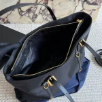 Black and Gold Nylon Tote Bag-no box - Image 5