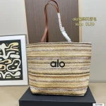 Woven Tote Bag / Minimalist Casual Everyday Purse-no box - Image 3
