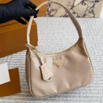 This nylon underarm bag features a multi-color design and is super convenient and comfortable-box
