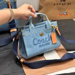 Denim Embroidered Tote Bag-no box - Image 15