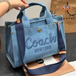 Denim Embroidered Tote Bag-no box - Image 13