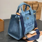 Denim Embroidered Tote Bag-no box - Image 10