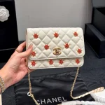 New Floral Embellished Chain Bag-box
