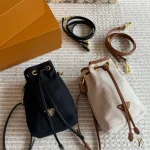 Mini drawstring bucket bag-box