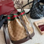 Standout drawstring bucket bag with a unique design-box - Image 7
