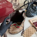 Standout drawstring bucket bag with a unique design-box - Image 6
