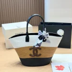 Colorful woven beach tote-no box
