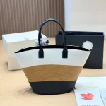 Colorful woven beach tote-no box - Image 2