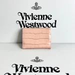 High-end apricot croc-print wallet, complete with luxury gift box - Image 8