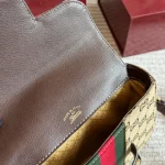 GG Small Saddle Bag. Classic Coffee Color, super cute size-box - Image 3