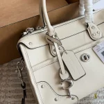 Vintage biker bag with distressed hardware-box - Image 10