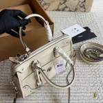 Vintage biker bag with distressed hardware-box - Image 9