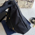 Black and Gold Nylon Tote Bag-no box - Image 8