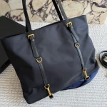 Black and Gold Nylon Tote Bag-no box - Image 7