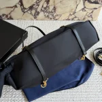 Black and Gold Nylon Tote Bag-no box - Image 5