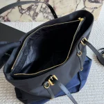 Black and Gold Nylon Tote Bag-no box - Image 3