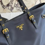 Black and Gold Nylon Tote Bag-no box - Image 10